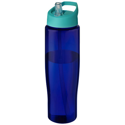 Gourde personnalisée de 700 ml bec verseur H2O Active® Eco Tempo Vert eau et Bleu